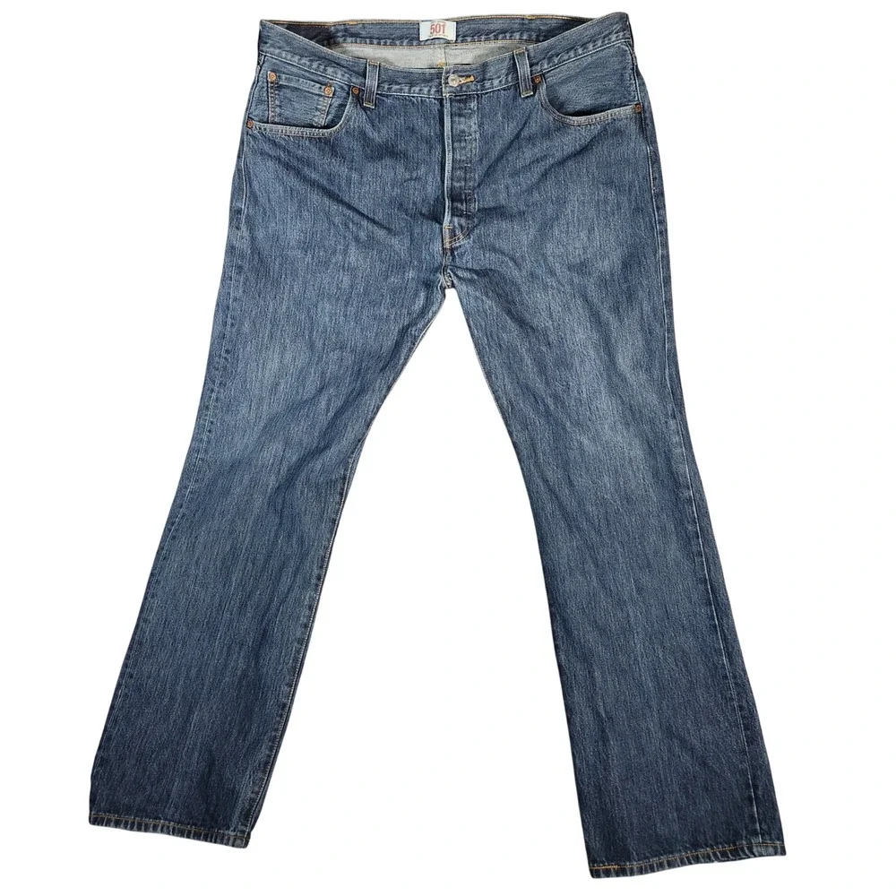 Levi's 501XX Jeans Men's 42X32 Blue Original Straight Leg Button Fly Denim 501‎